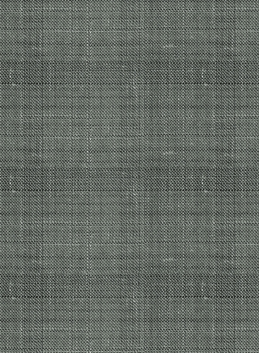 London Loom Green Bruna Wool Silk Linen Suit - Image 8