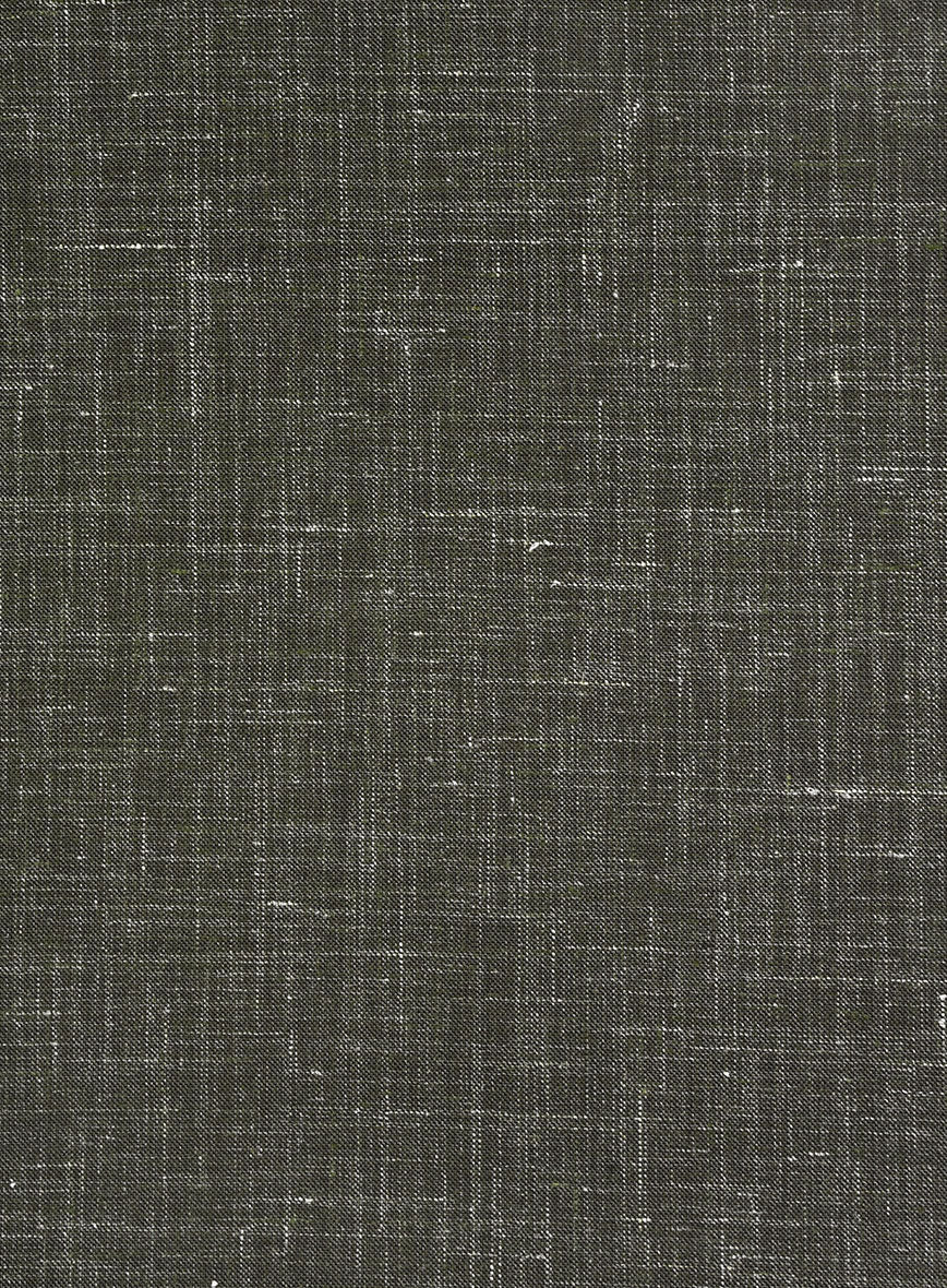 London Loom Green Kaelvo Wool Linen Jacket - Image 3