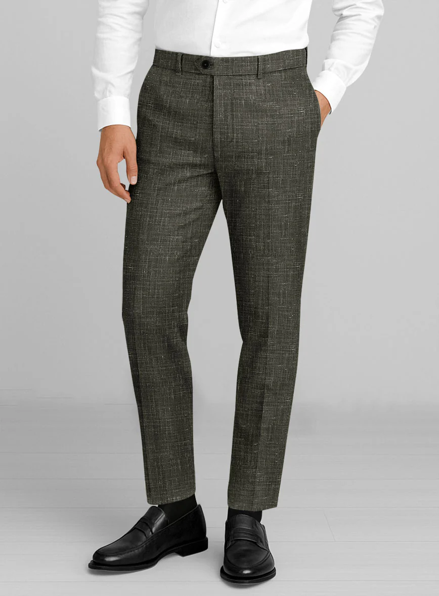London Loom Green Kaelvo Wool Linen Suit - Image 5