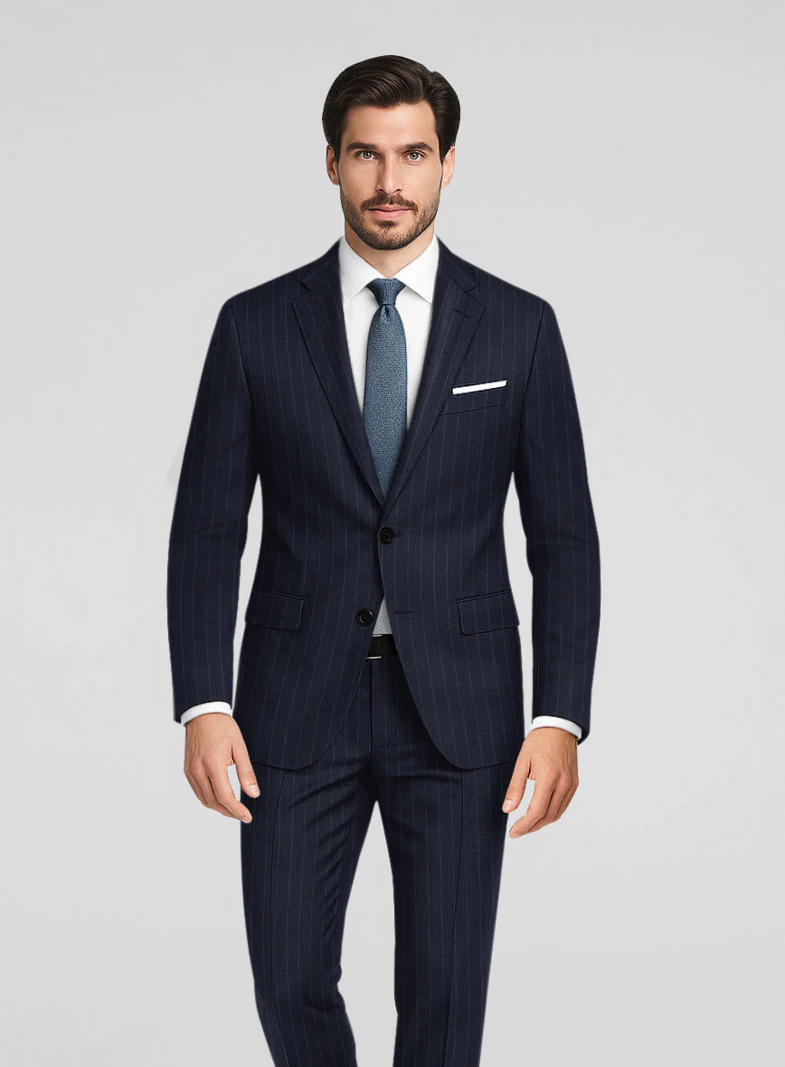 London Loom Marzino Stripe Wool Jacket - Image 2