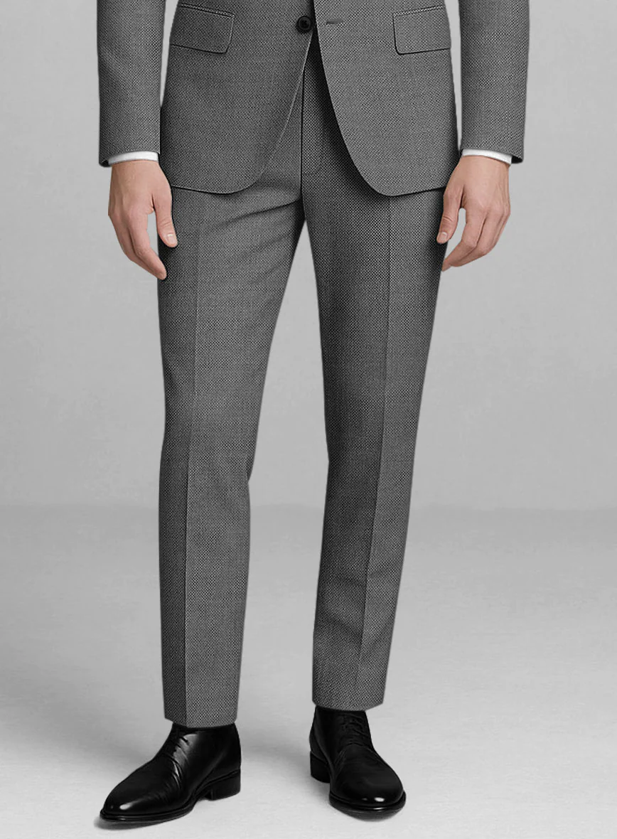 London Loom Orrenzo Birdseye Wool  Pants - Image 2