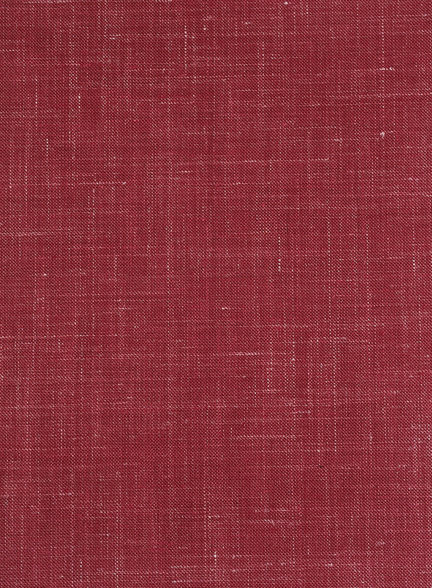 London Loom Red Enravo Wool Linen Suit - Image 5