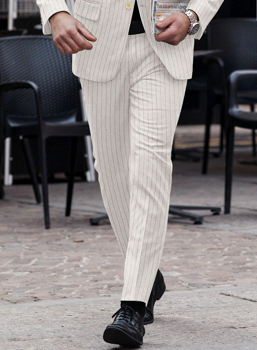 Loro Piana Benedetto Linen Wool Silk Pant - Image 2