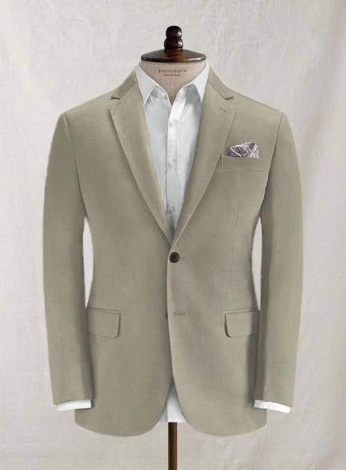 Loro Piana Dark Beige Cotton Suit - Image 2
