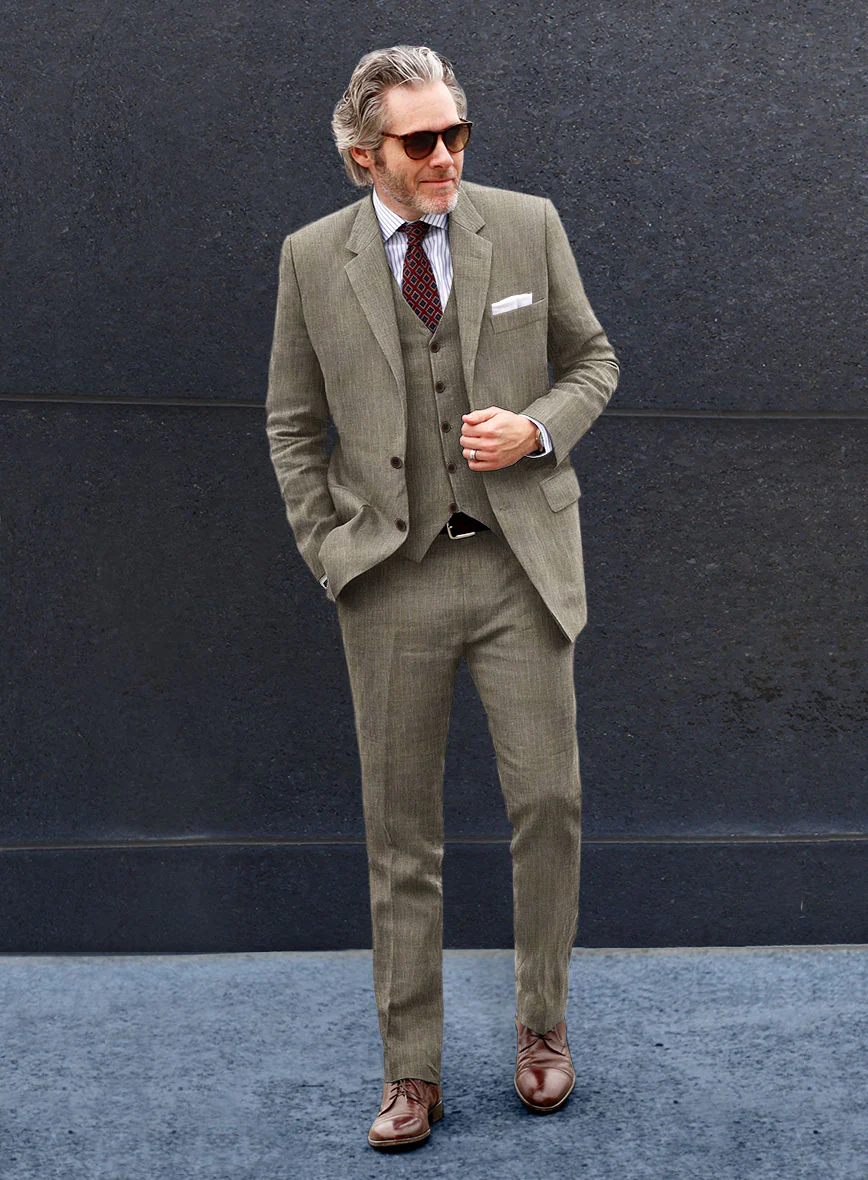 Loro Piana Geicio Linen Wool Silk Suit - Image 2