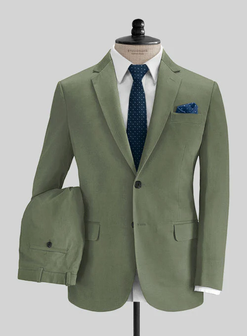 Loro Piana Green Cotton Suit