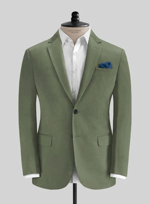 Loro Piana Green Cotton Suit - Image 2