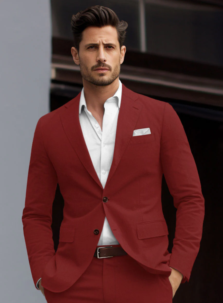 Loro Piana Red Cotton Jacket - Image 2