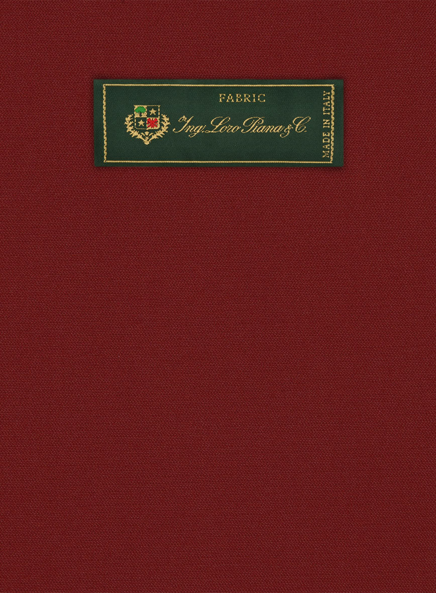 Loro Piana Red Cotton Pants - Image 3
