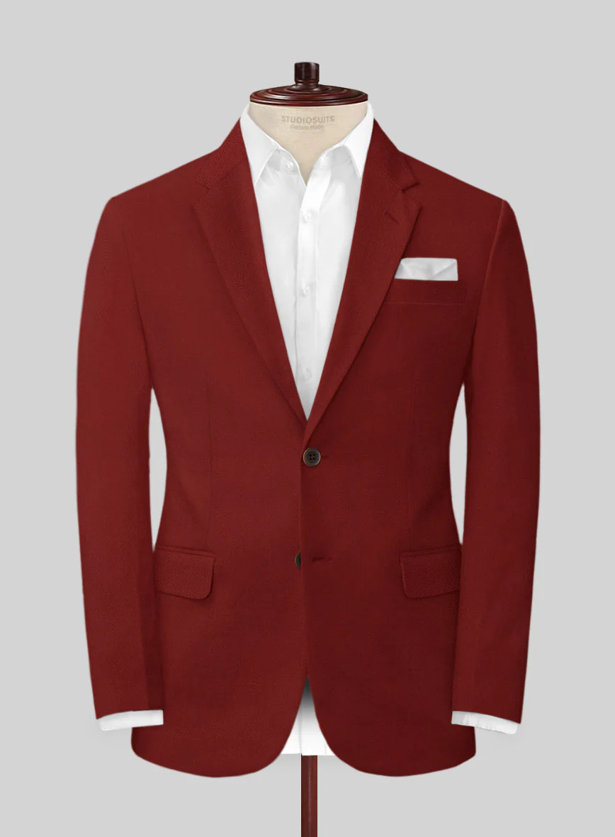Loro Piana Red Cotton Suit - Image 3