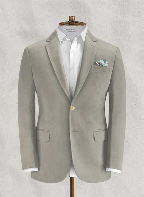 Loro Piana Stone Beige Cotton Suit - Image 2