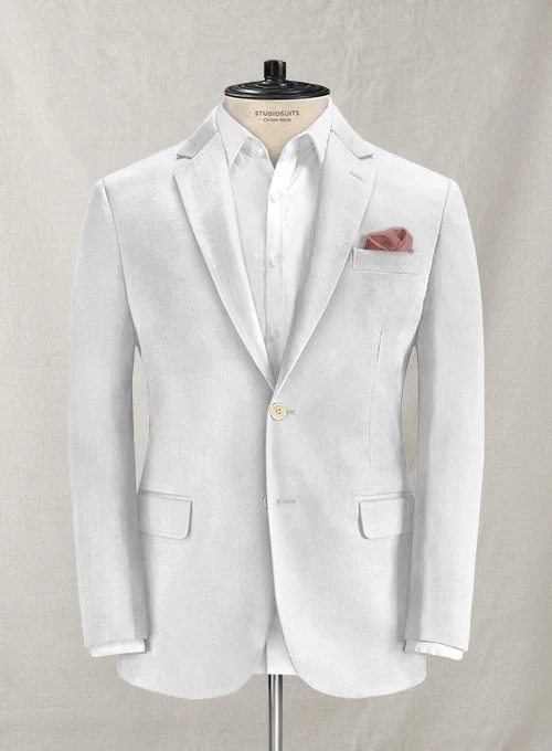 Loro Piana White Cotton Suit - Image 3