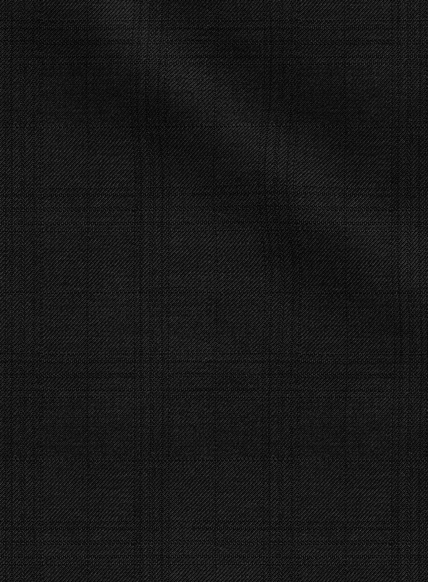 Loro Piana Zelander Black Self Check Wool Jacket - Image 4