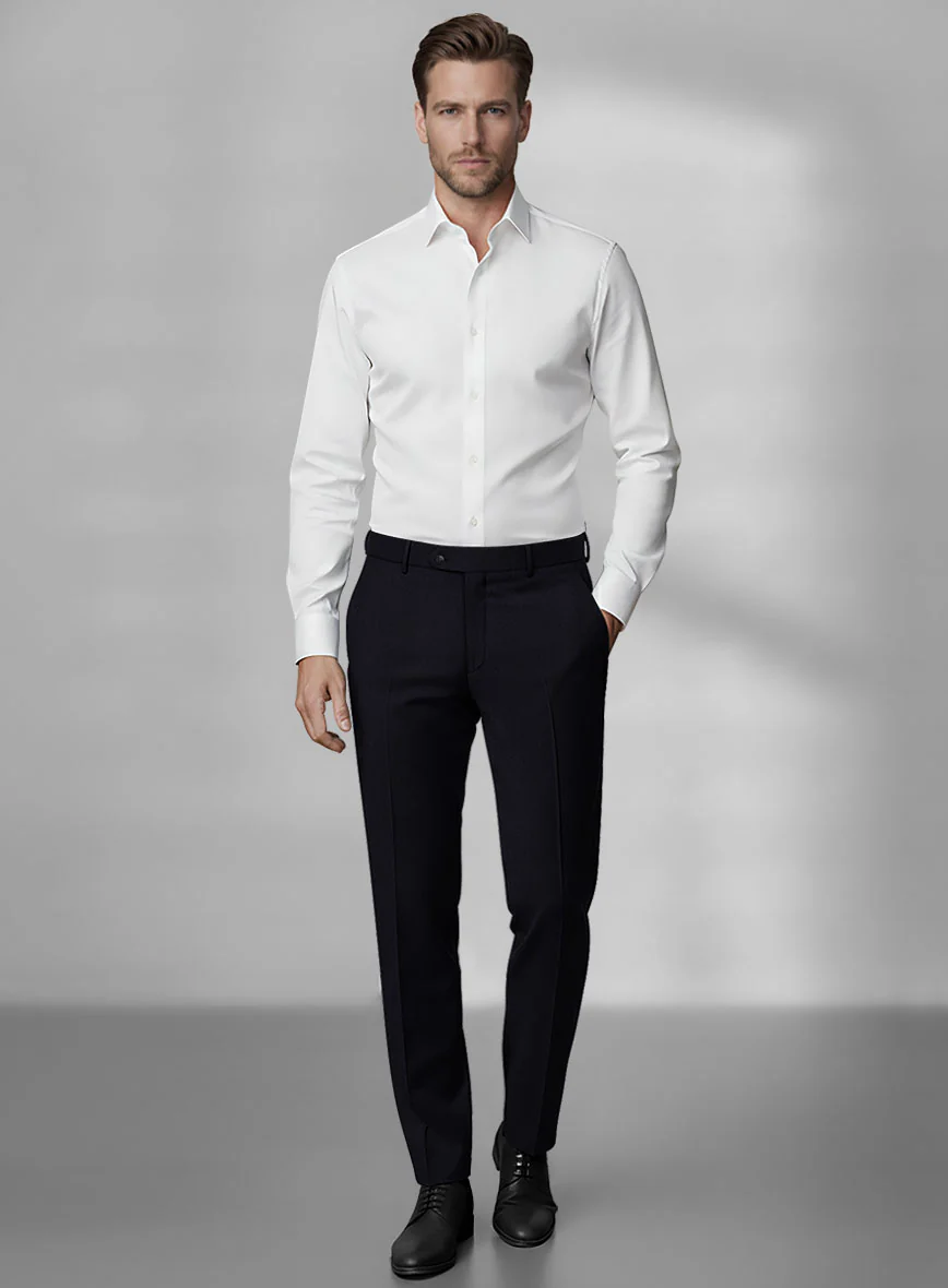 Loro Piana Zelander Dark Blue Wool Pants - Image 3