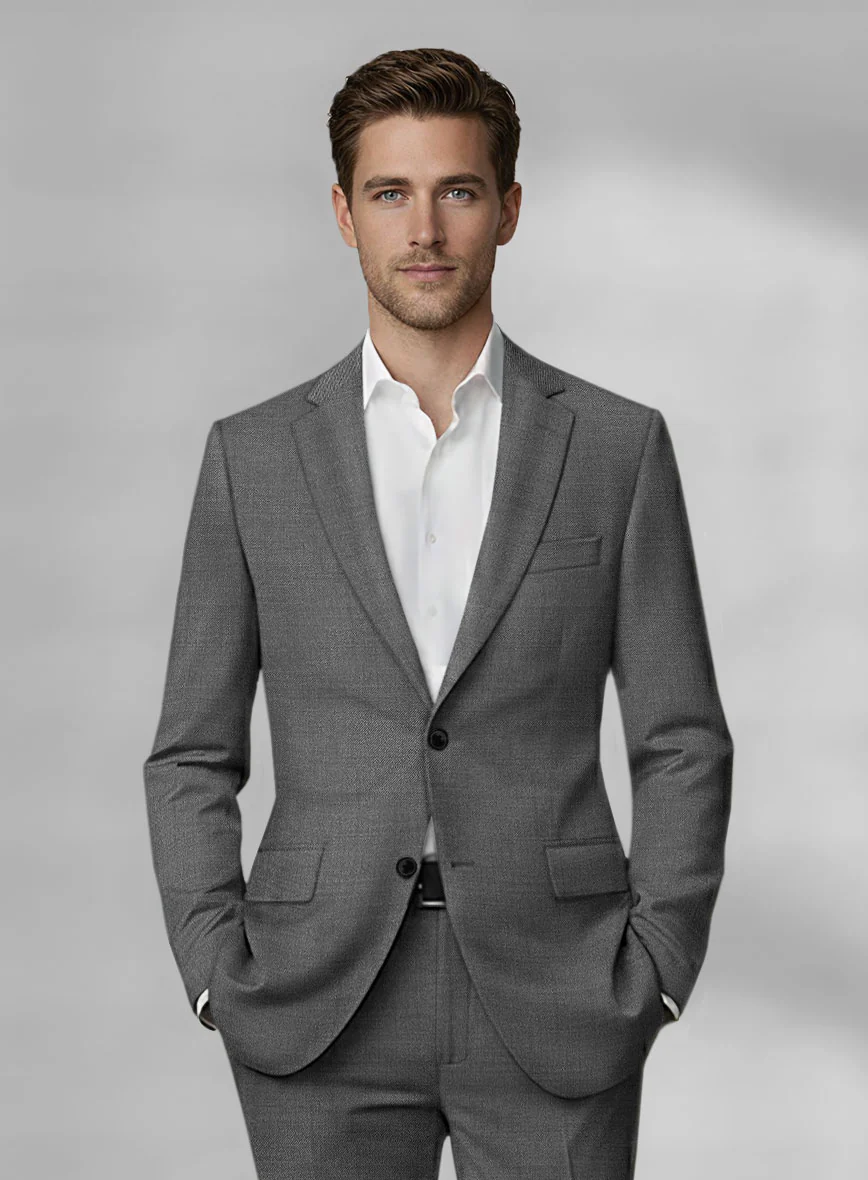 Loro Piana Zelander Gray Wool Jacket - Image 2