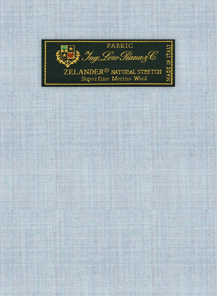Loro Piana Zelander Light Blue Wool Jacket - Image 3