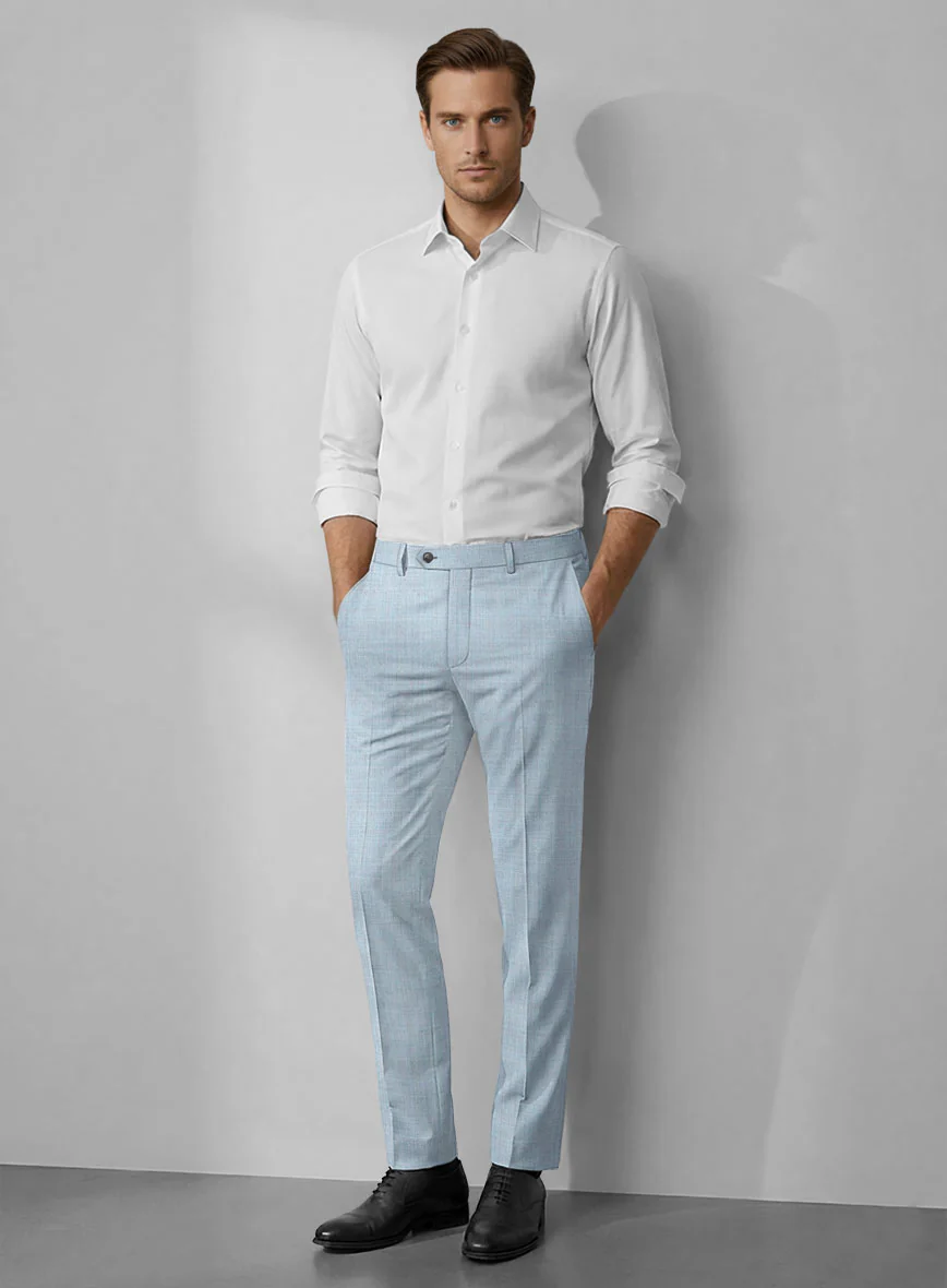 Loro Piana Zelander Light Blue Wool Suit - Image 6