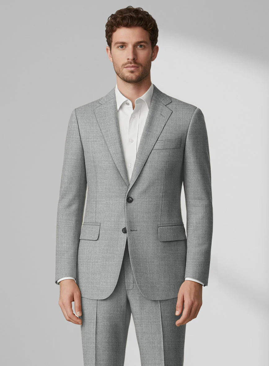 Loro Piana Zelander Light Gray Wool Suit - Image 3
