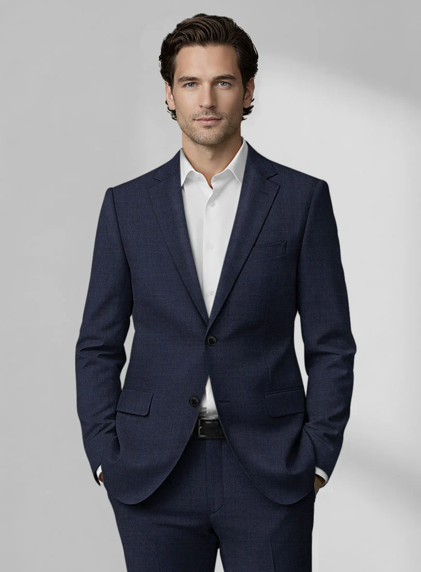Loro Piana Zelander Steel Blue Wool Jacket - Image 2