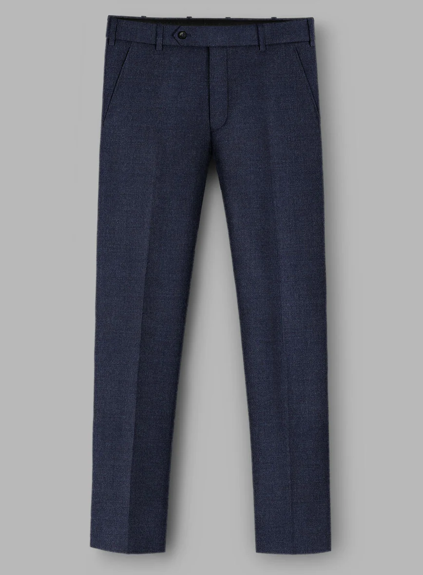 Loro Piana Zelander Steel Blue Wool Pants - Image 2