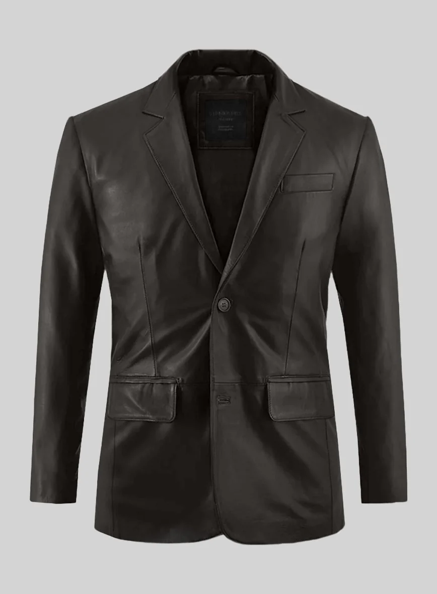 Louis Brown Leather Suit - Image 3