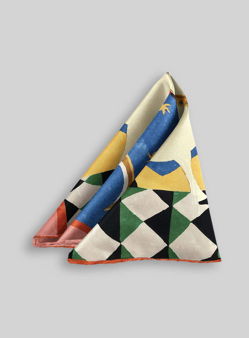 Luna & Sol Rider Silk Pocket Square - Image 2