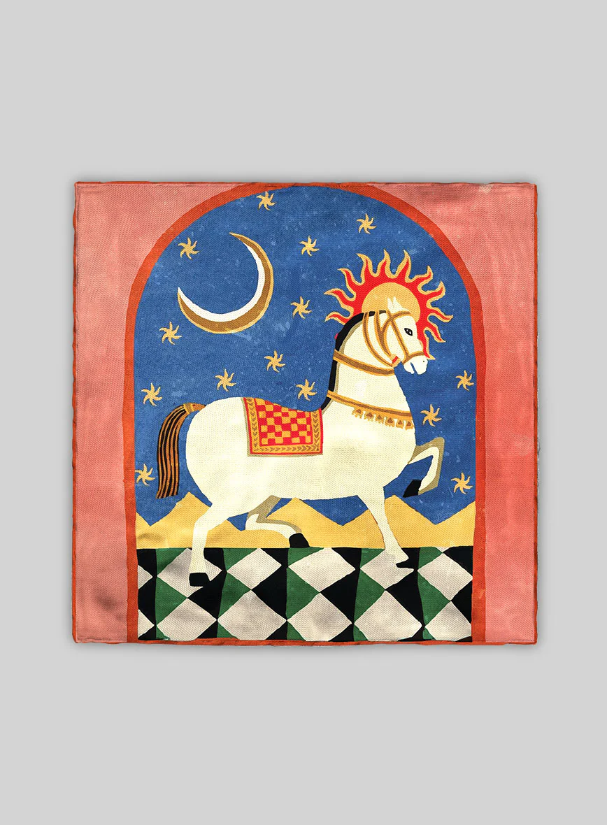 Luna & Sol Rider Silk Pocket Square - Image 3