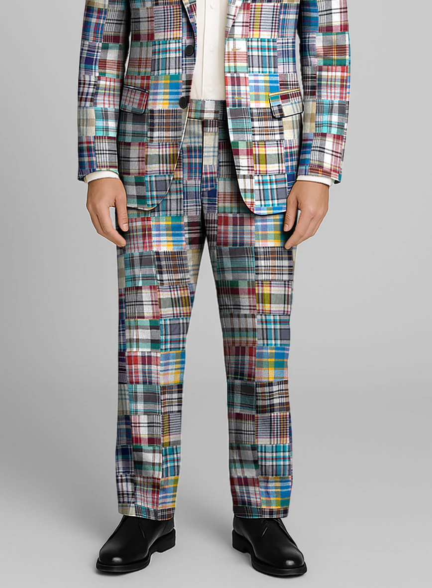 Madras Patchwork Pants - Image 2