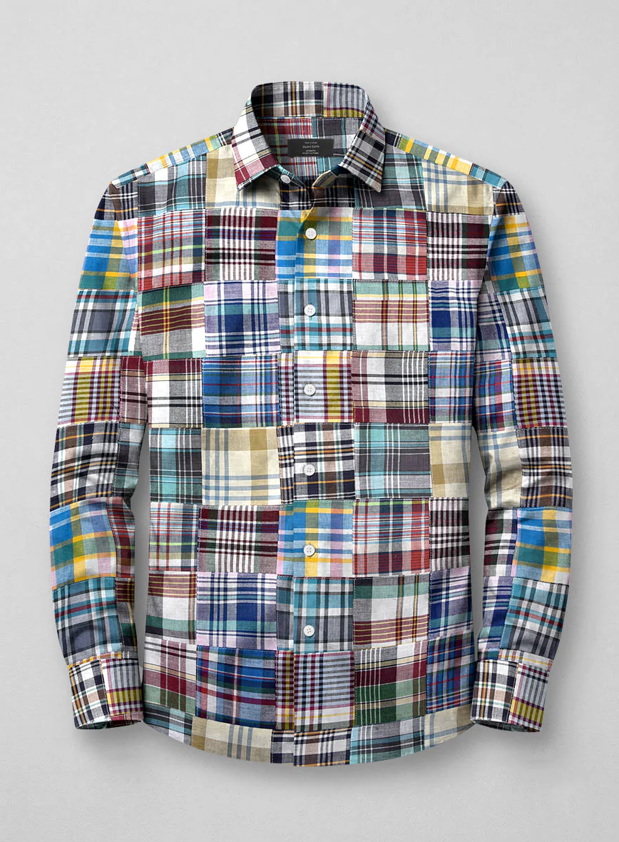 Madras Patchwork Shirt - Image 3