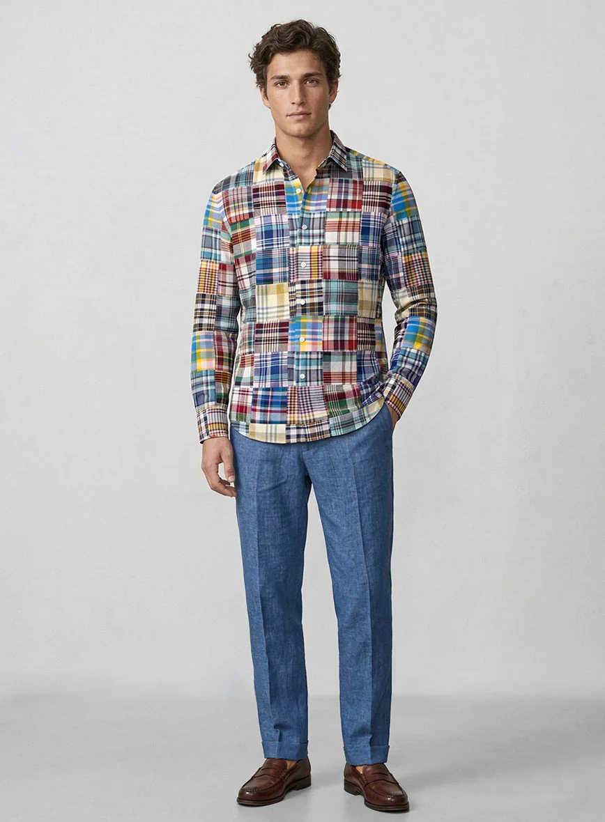 Madras Patchwork Shirt - Image 4