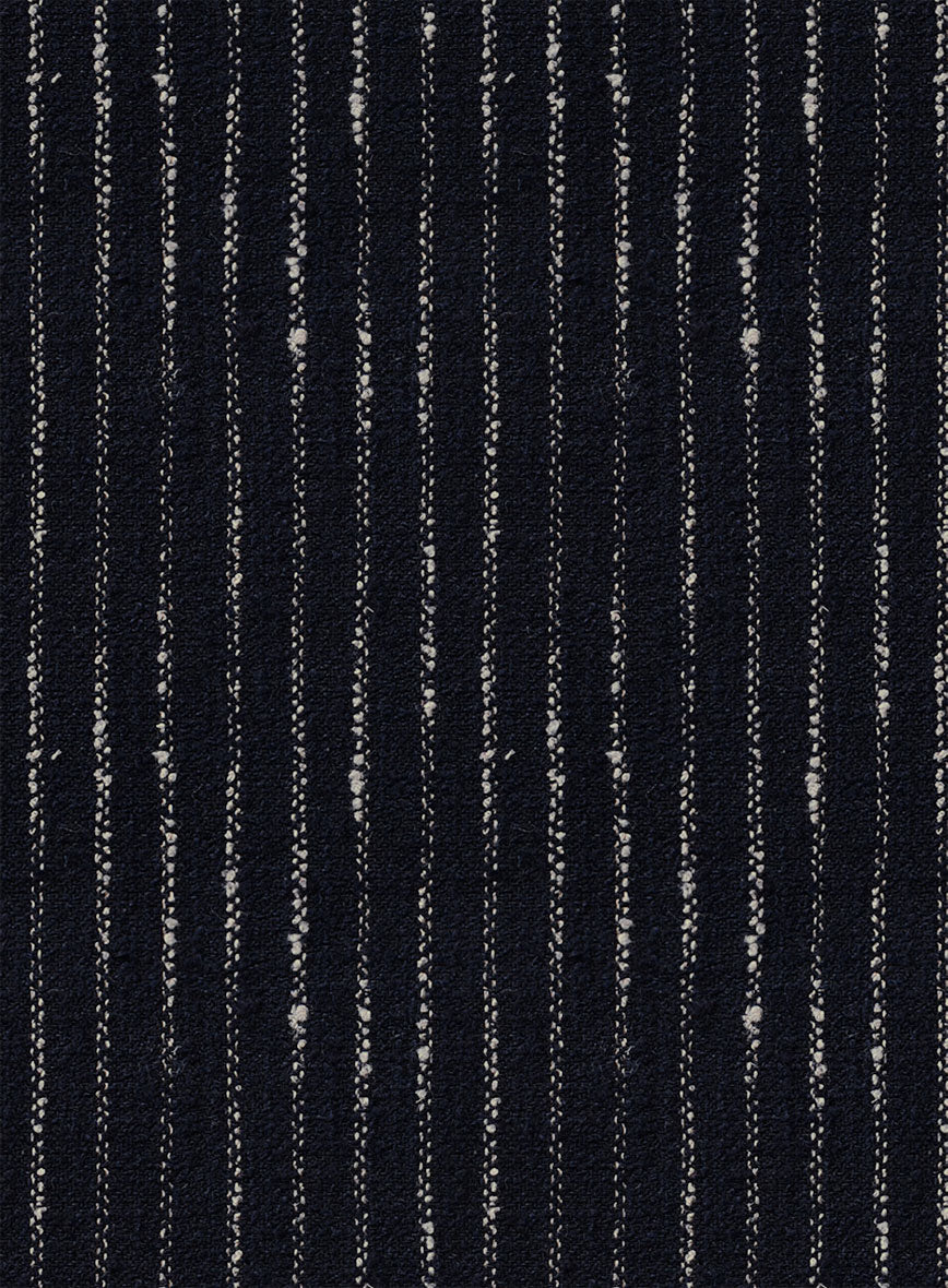 Maestro Abril Pinstripe Linen Wool Silk Jacket - Image 2