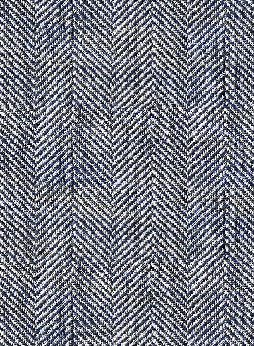 Maestro Goye Herringbone Silk Linen Cotton Jacket - Image 2