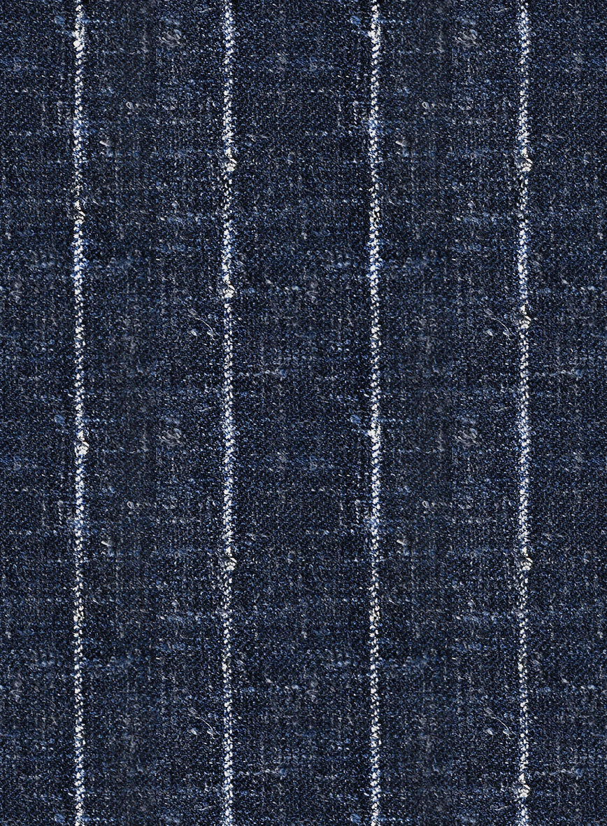 Maestro Lumel Silver Stripe Linen Wool Silk Jacket - Image 3