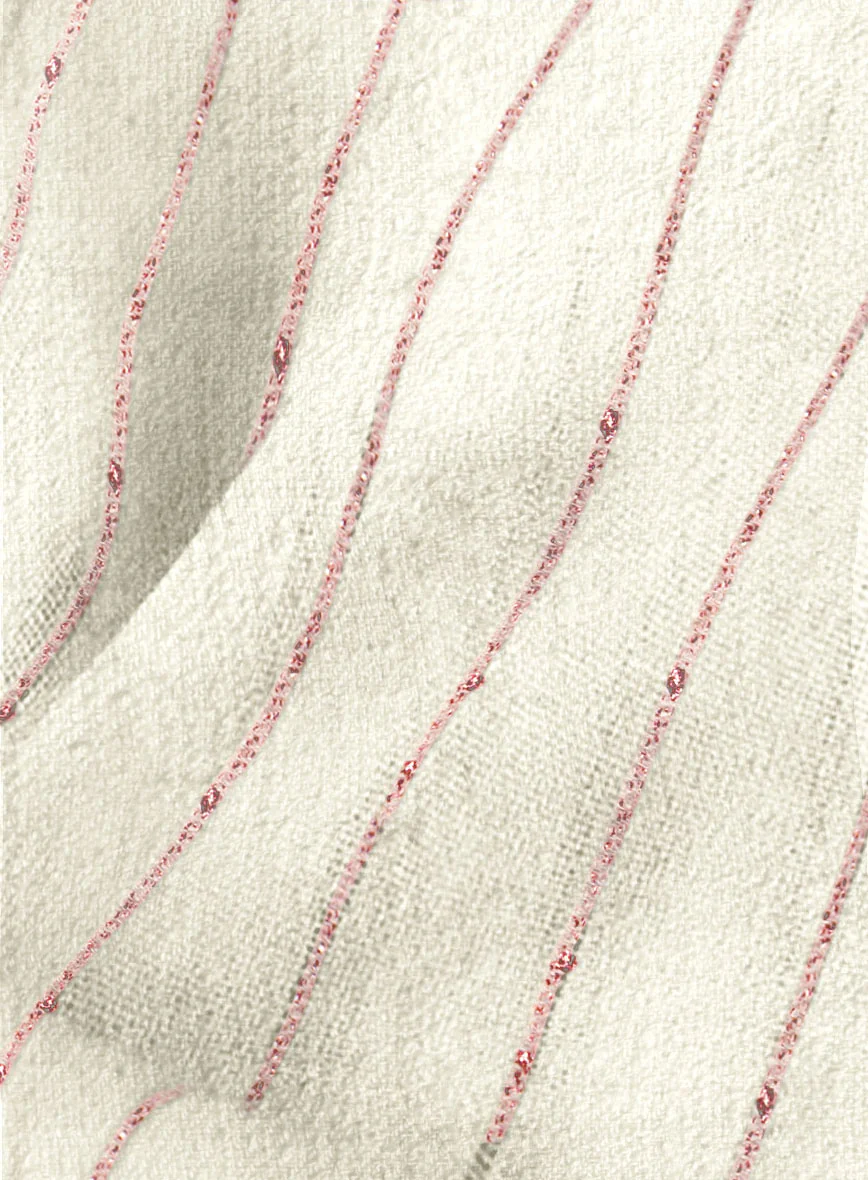 Maestro Trossi Purple Stripe Linen Wool Jacket - Image 2