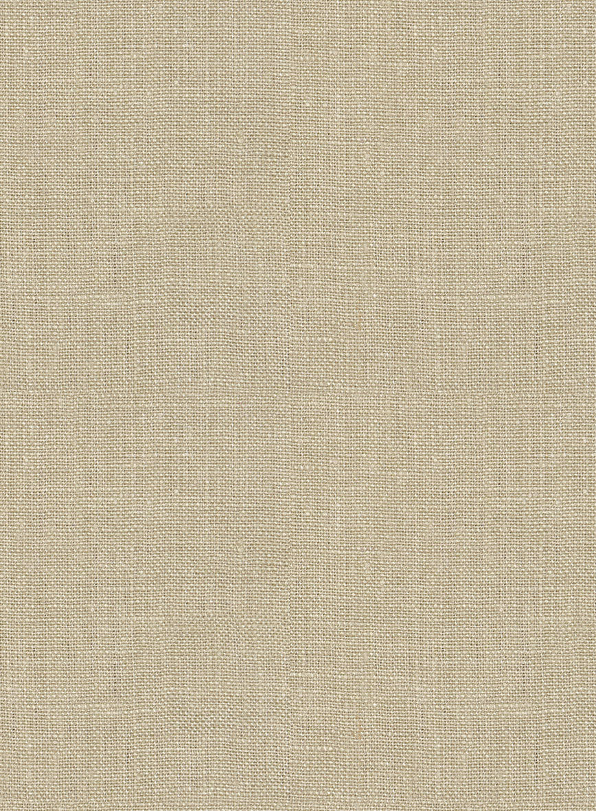 Maple Khaki Pure Linen Pants - Image 3