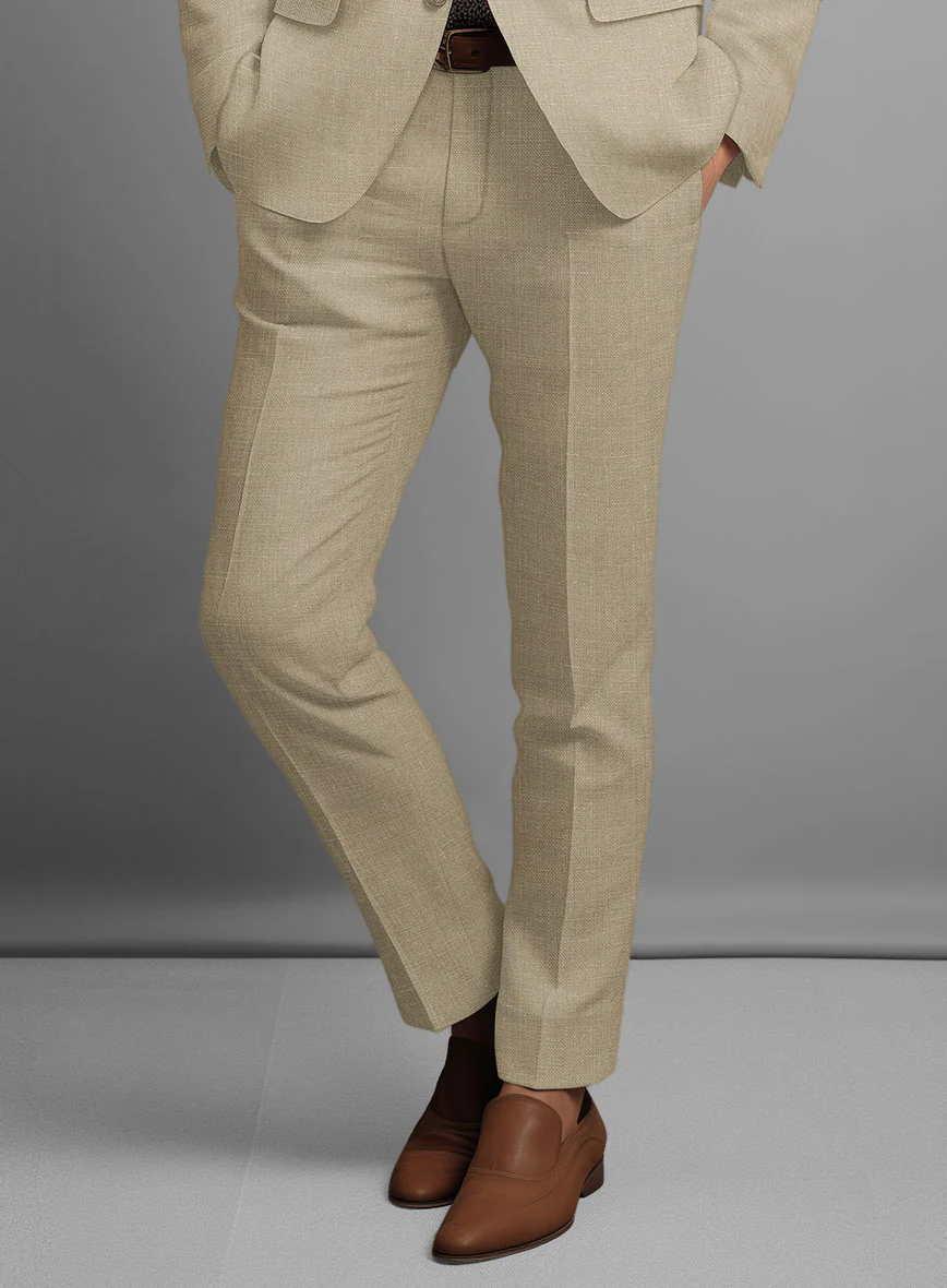 Maple Khaki Pure Linen Suit - Image 6