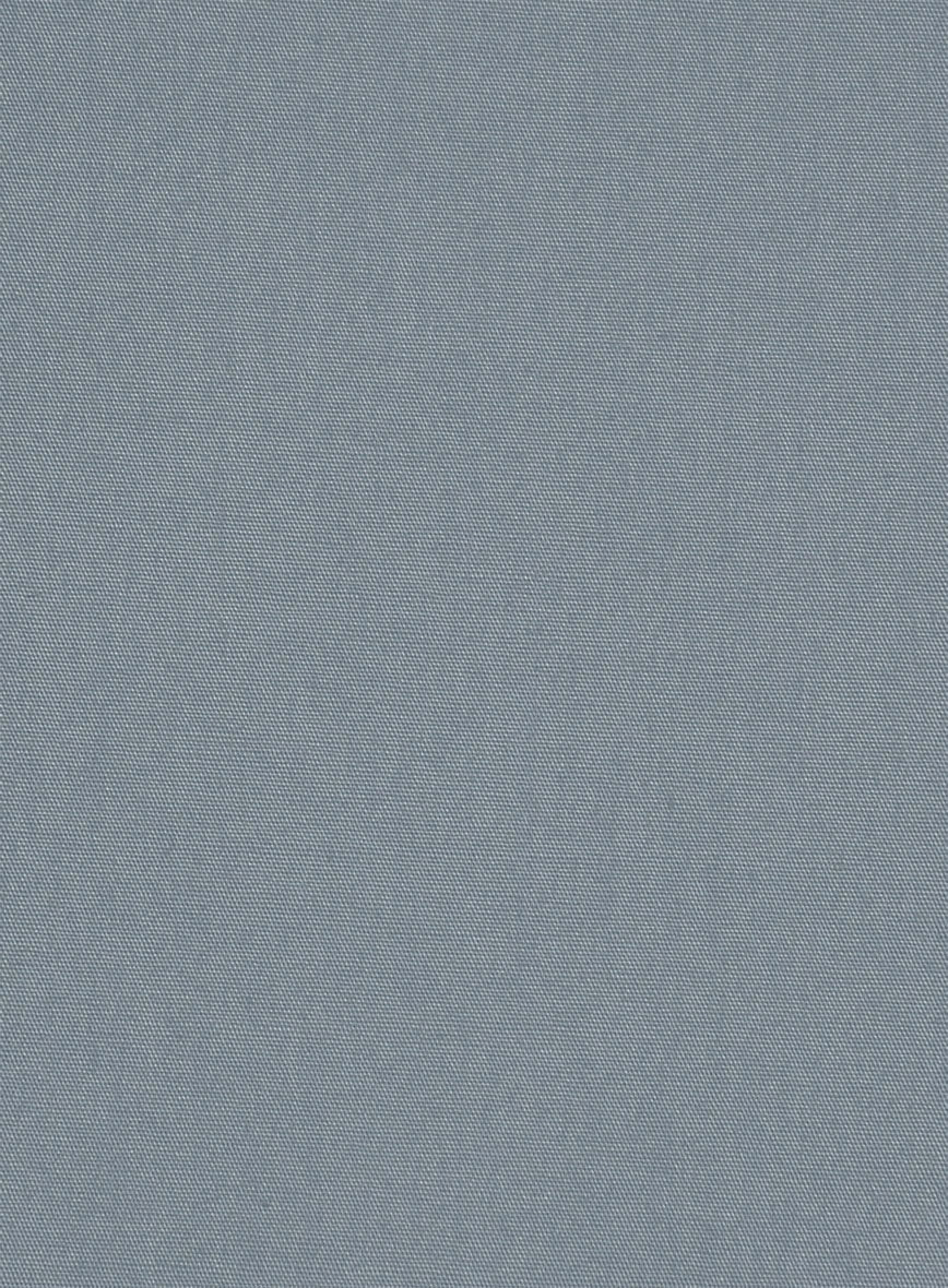 Marble Blue Stretch Poplene Shirt - Image 4