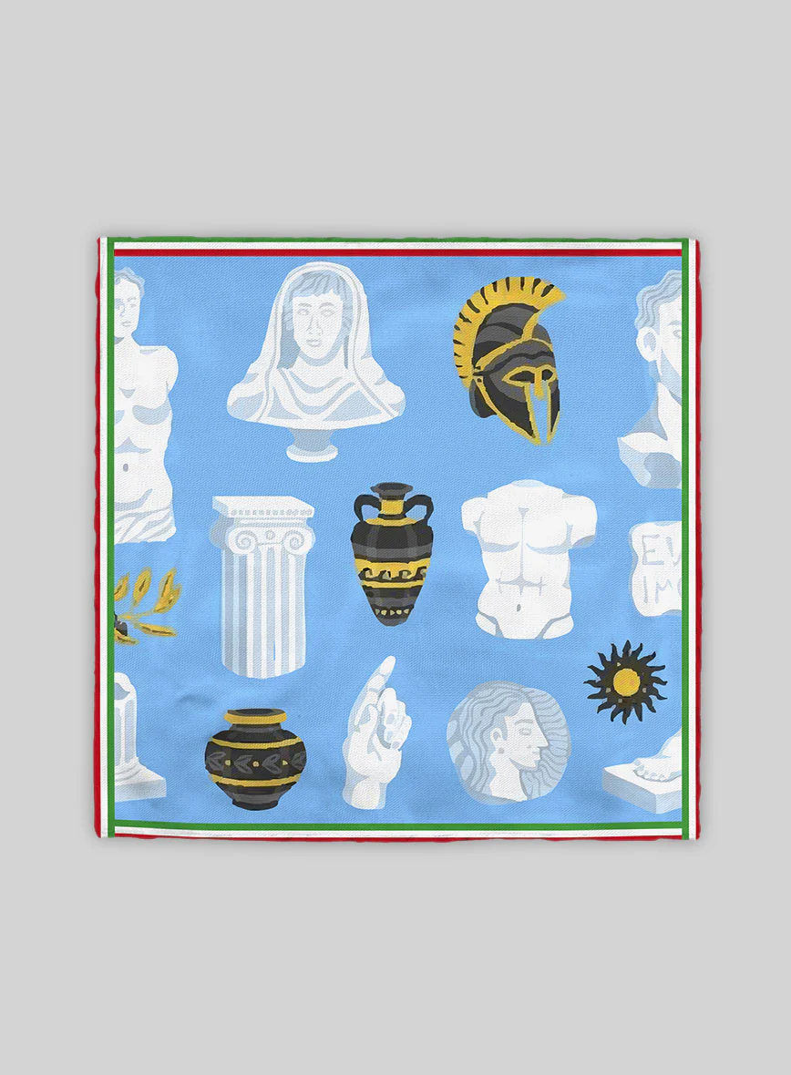 Marble Legacy Silk Pocket Square - Image 3