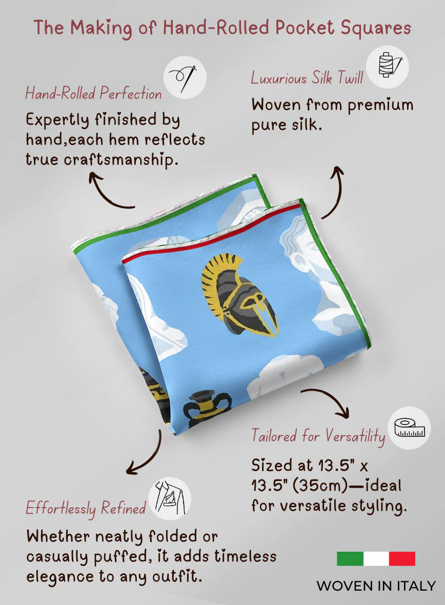 Marble Legacy Silk Pocket Square - Image 5