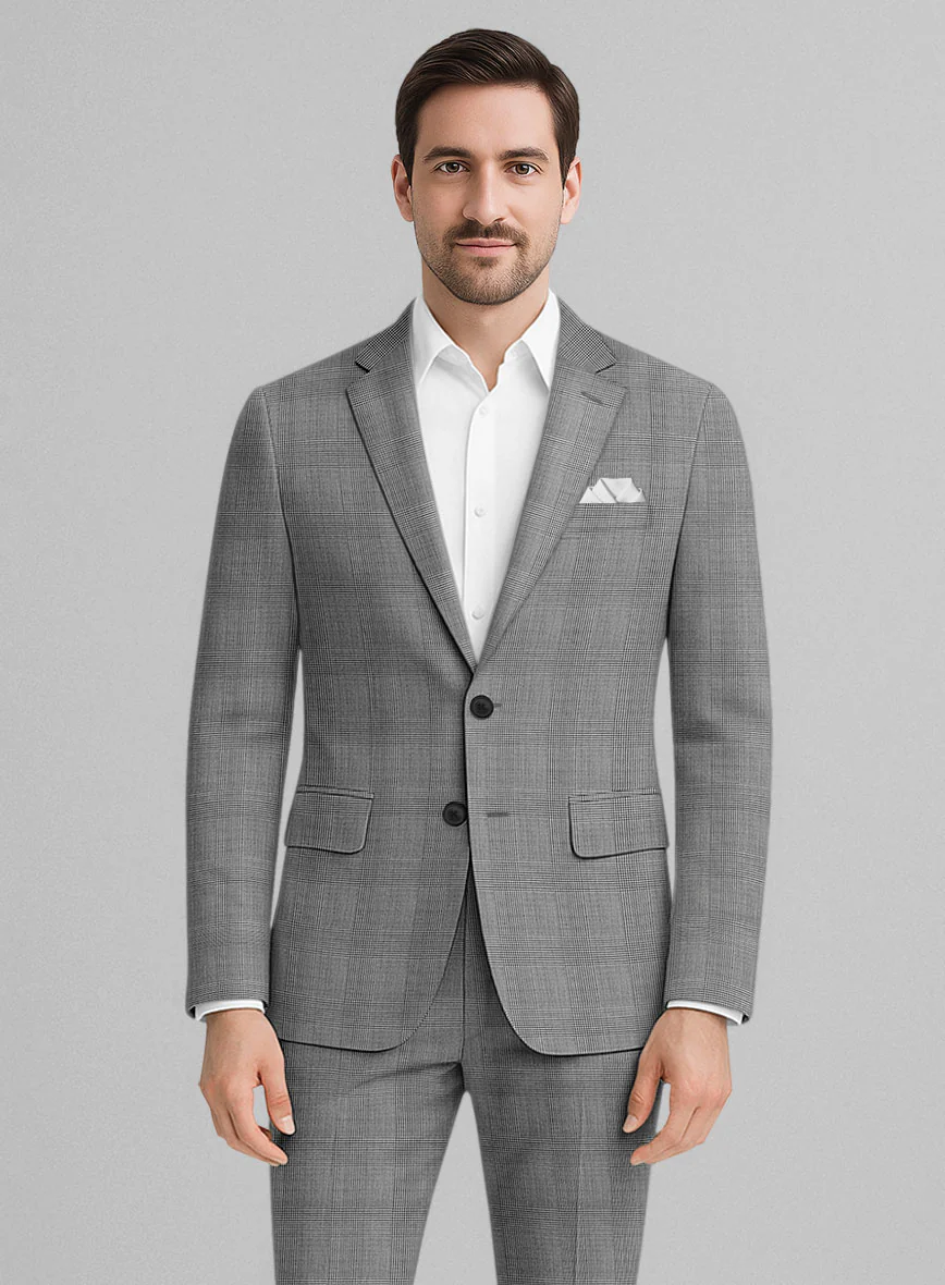 Marco Stretch Belluno Glen Wool Jacket - Image 2