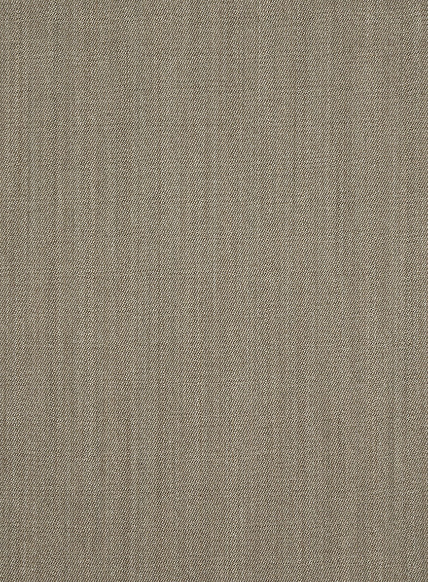 Marco Stretch Dark Beige Wool Jacket - Image 3