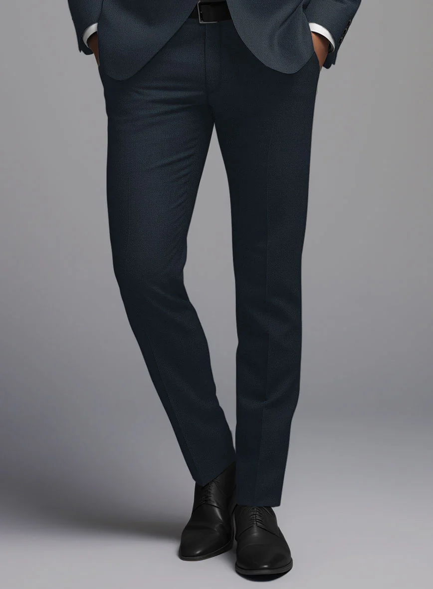 Marco Stretch Dark Blue Wool Suit - Image 5