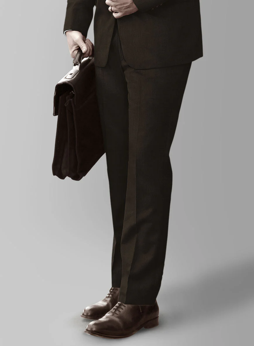 Marco Stretch Deep Brown Wool Suit - Image 5