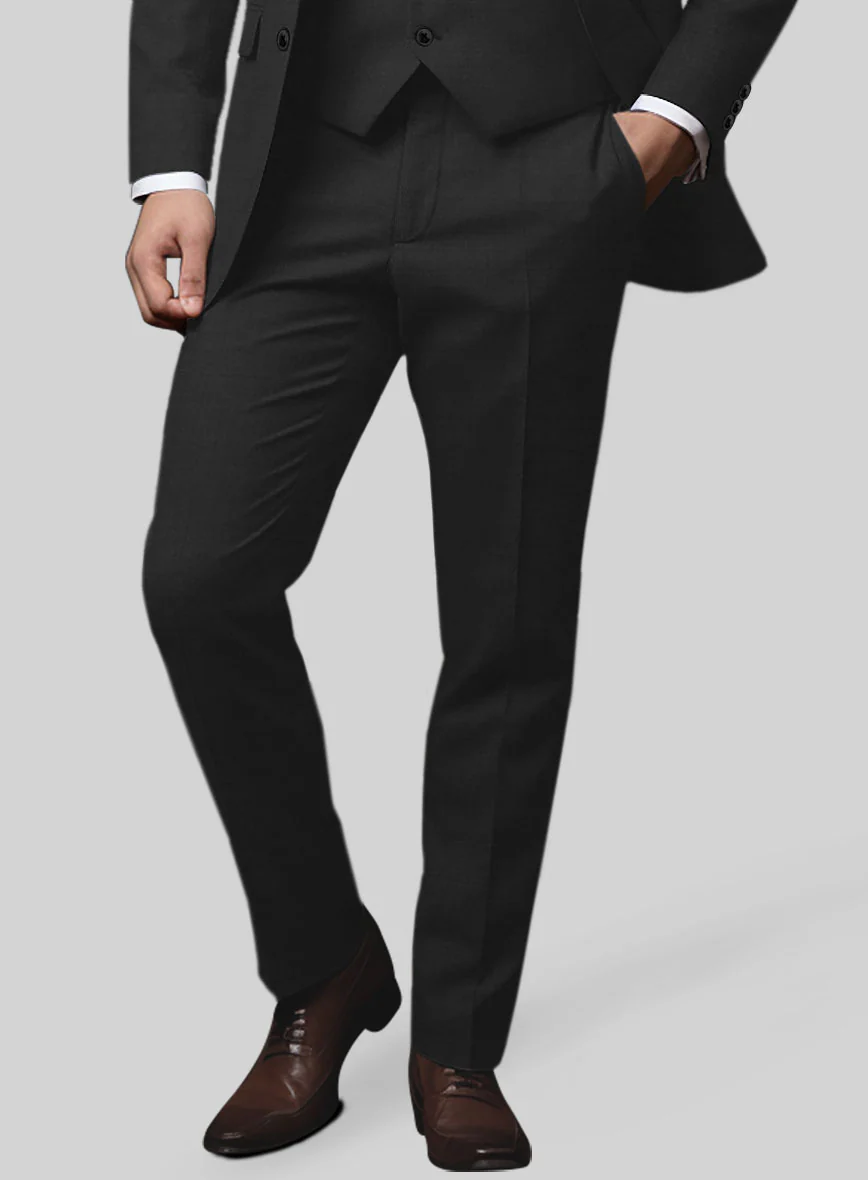 Marco Stretch Deep Gray Wool Suit - Image 4