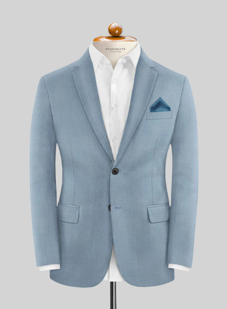 Marco Stretch Ebony Blue Wool Suit - Image 3