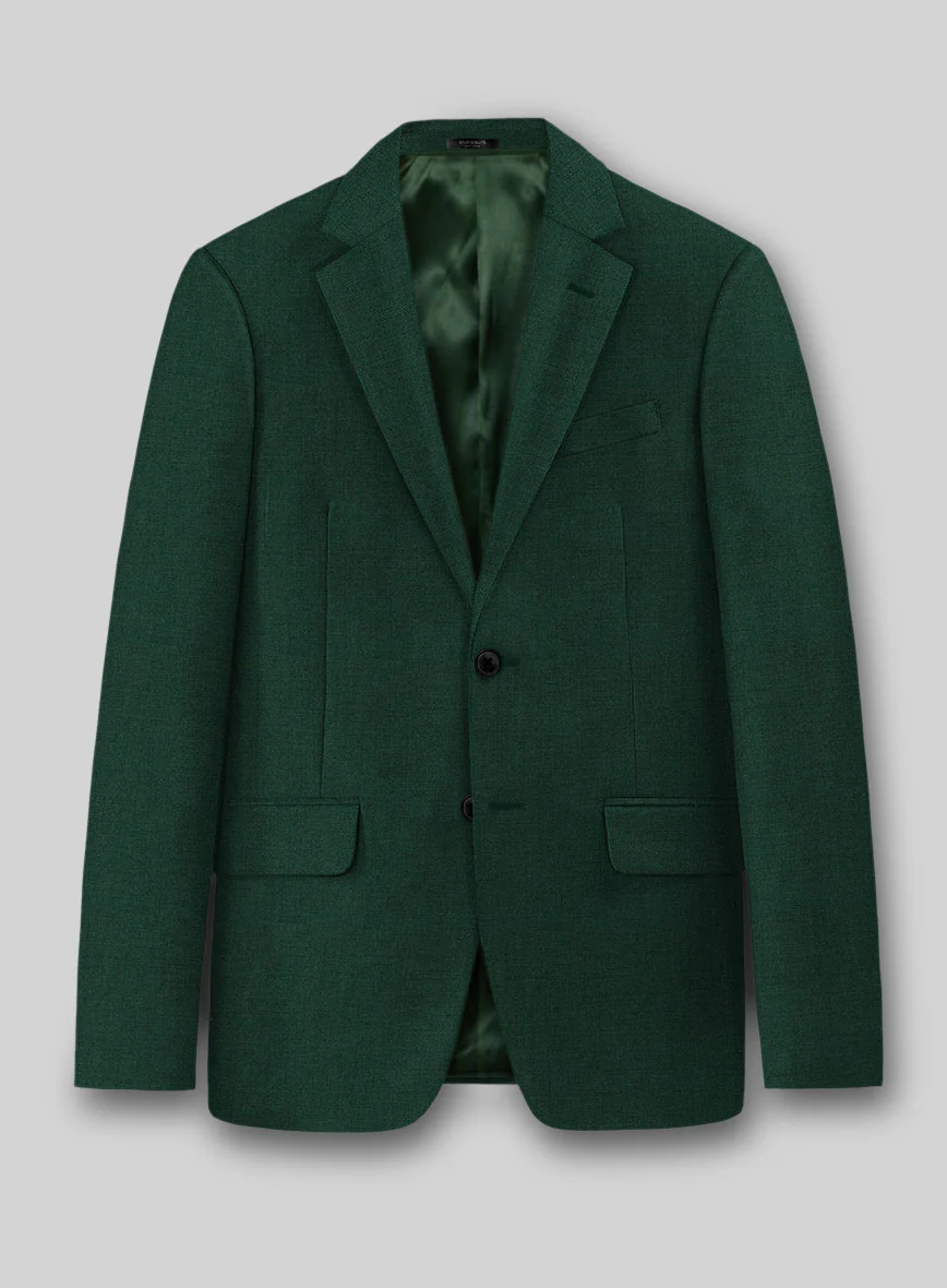 Marco Stretch Emerald Green Wool Suit - Image 3