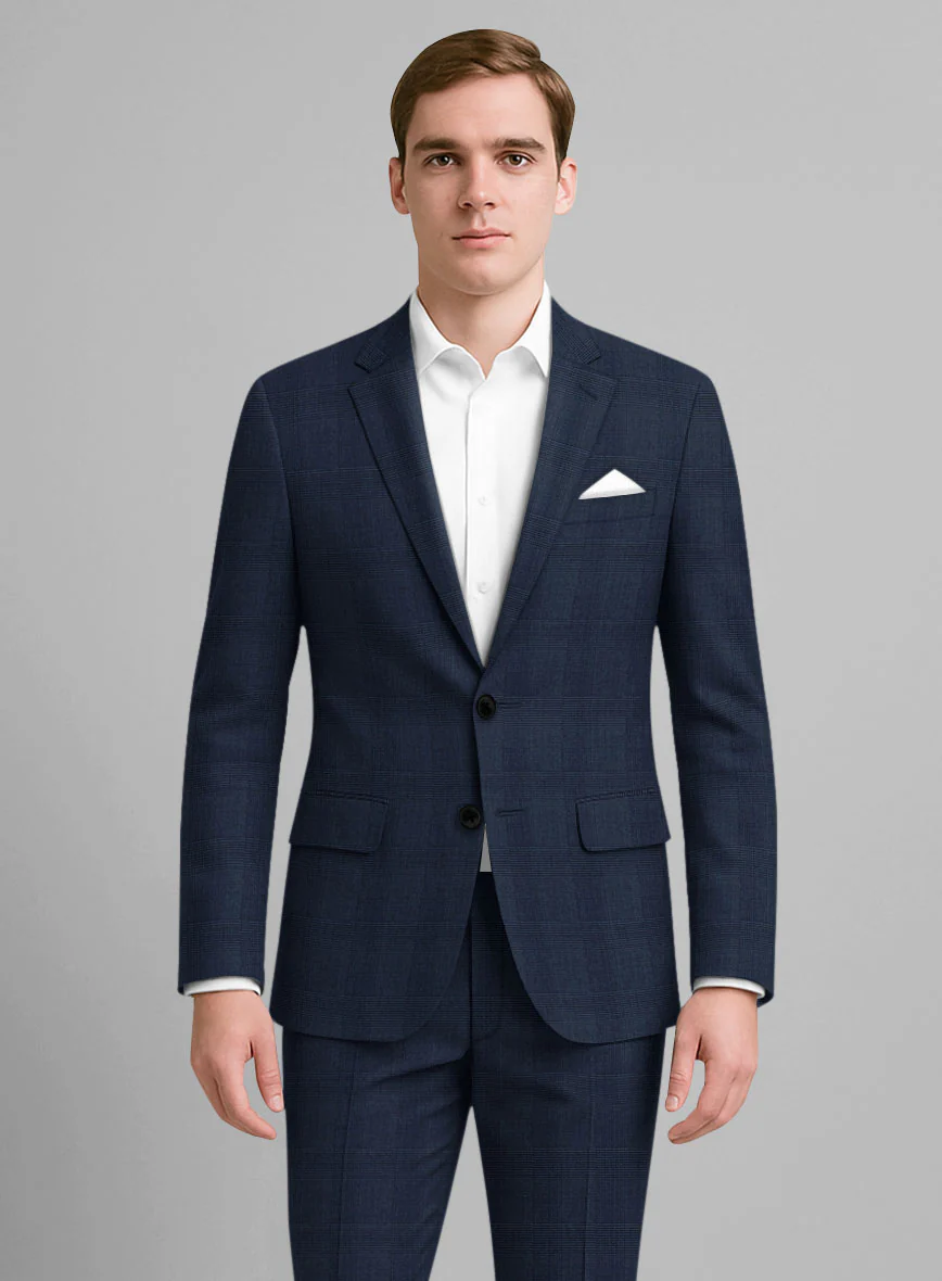 Marco Stretch Lavetti Glen Wool Jacket - Image 2