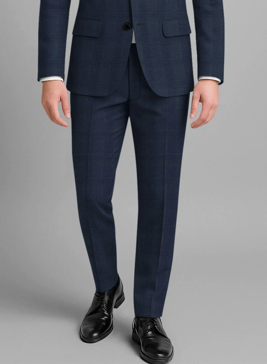 Marco Stretch Lavetti Glen Wool Pants - Image 2