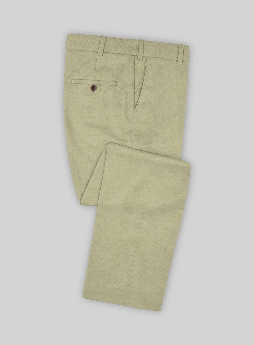 Marco Stretch Light Khaki Wool Suit - Image 6