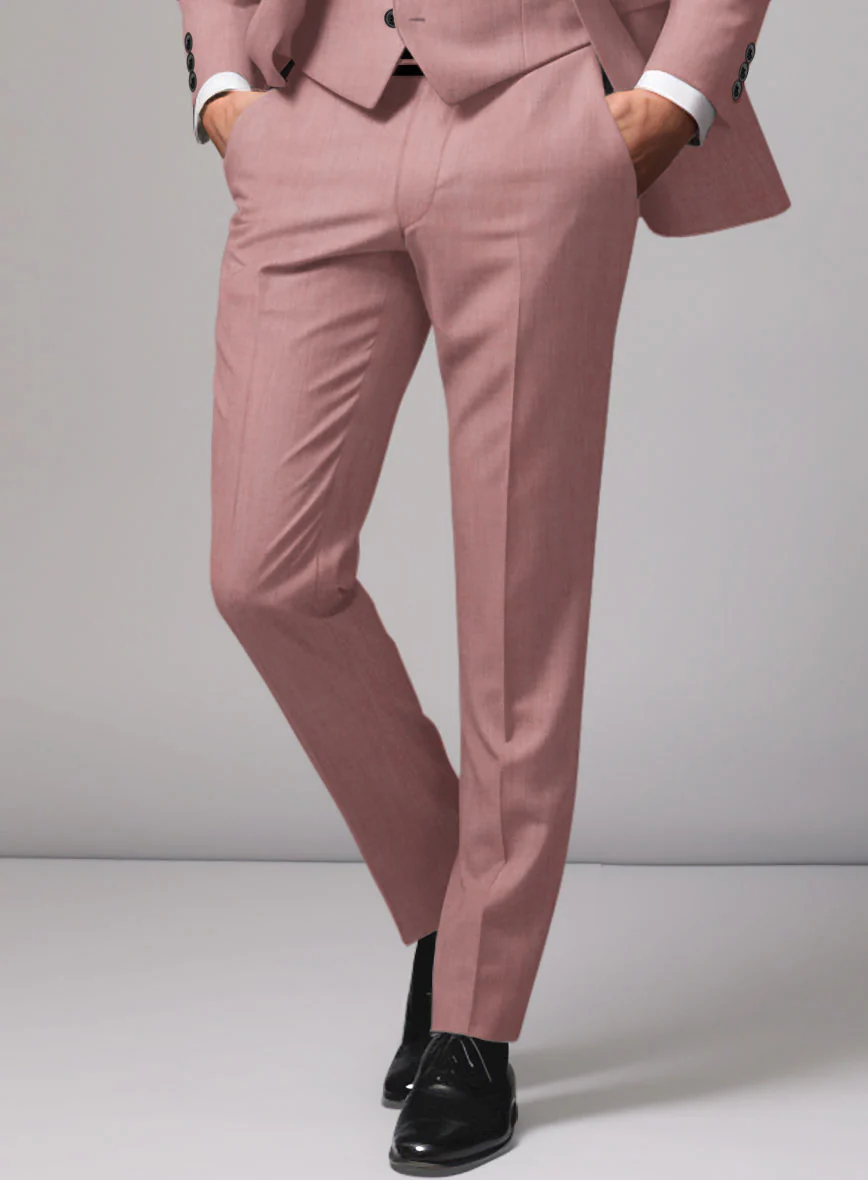 Marco Stretch Light Mauve Wool Suit - Image 5
